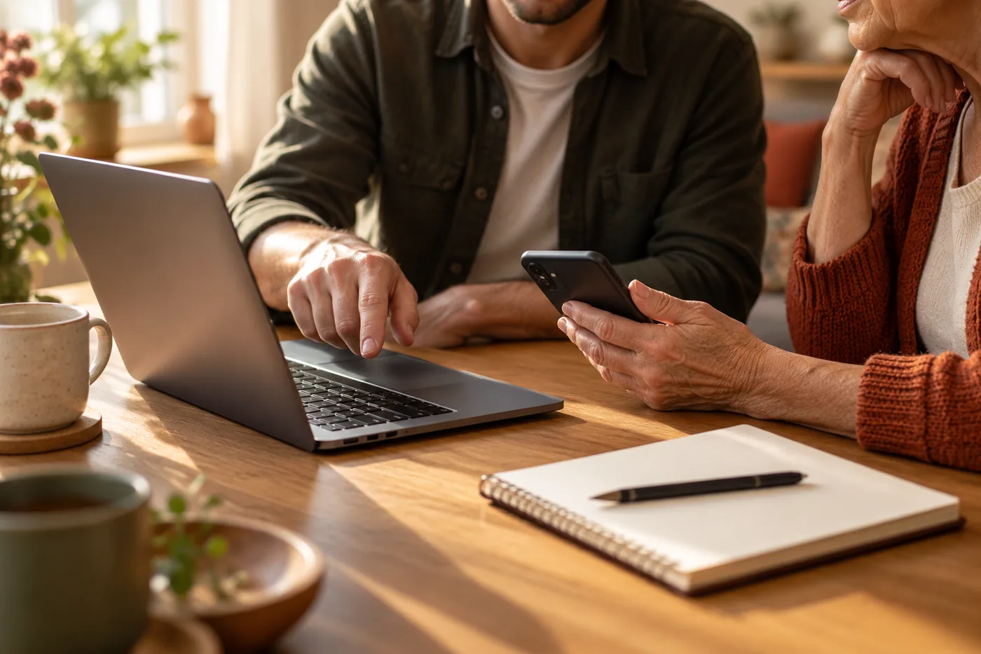 Accompagnement pour réunir les mots de passe de plusieurs appareils