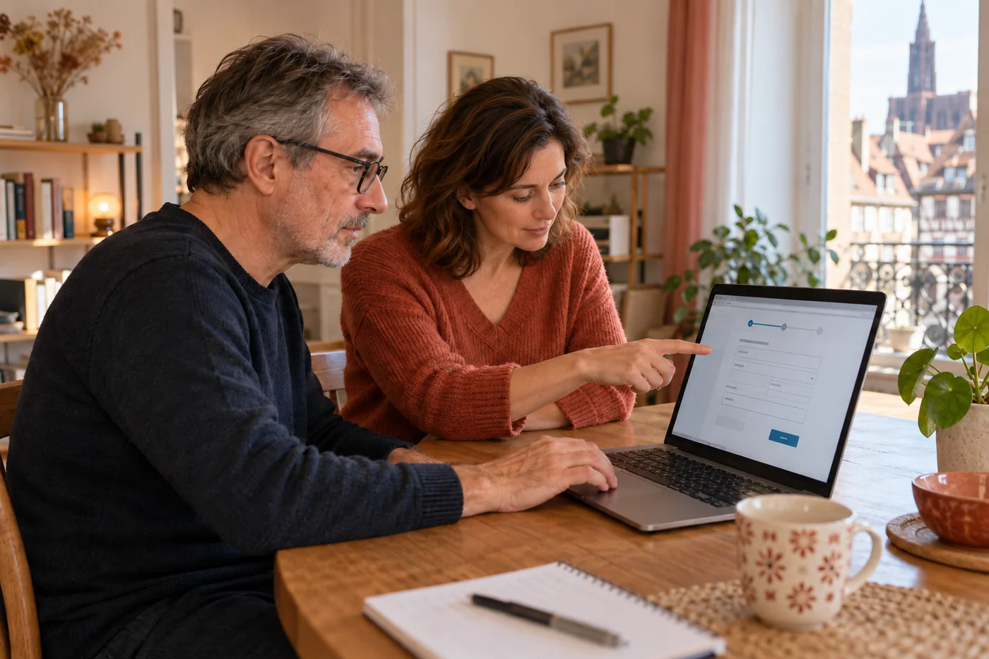 Accompagnement informatique à domicile pour des démarches en ligne, avec smartphone et ordinateur