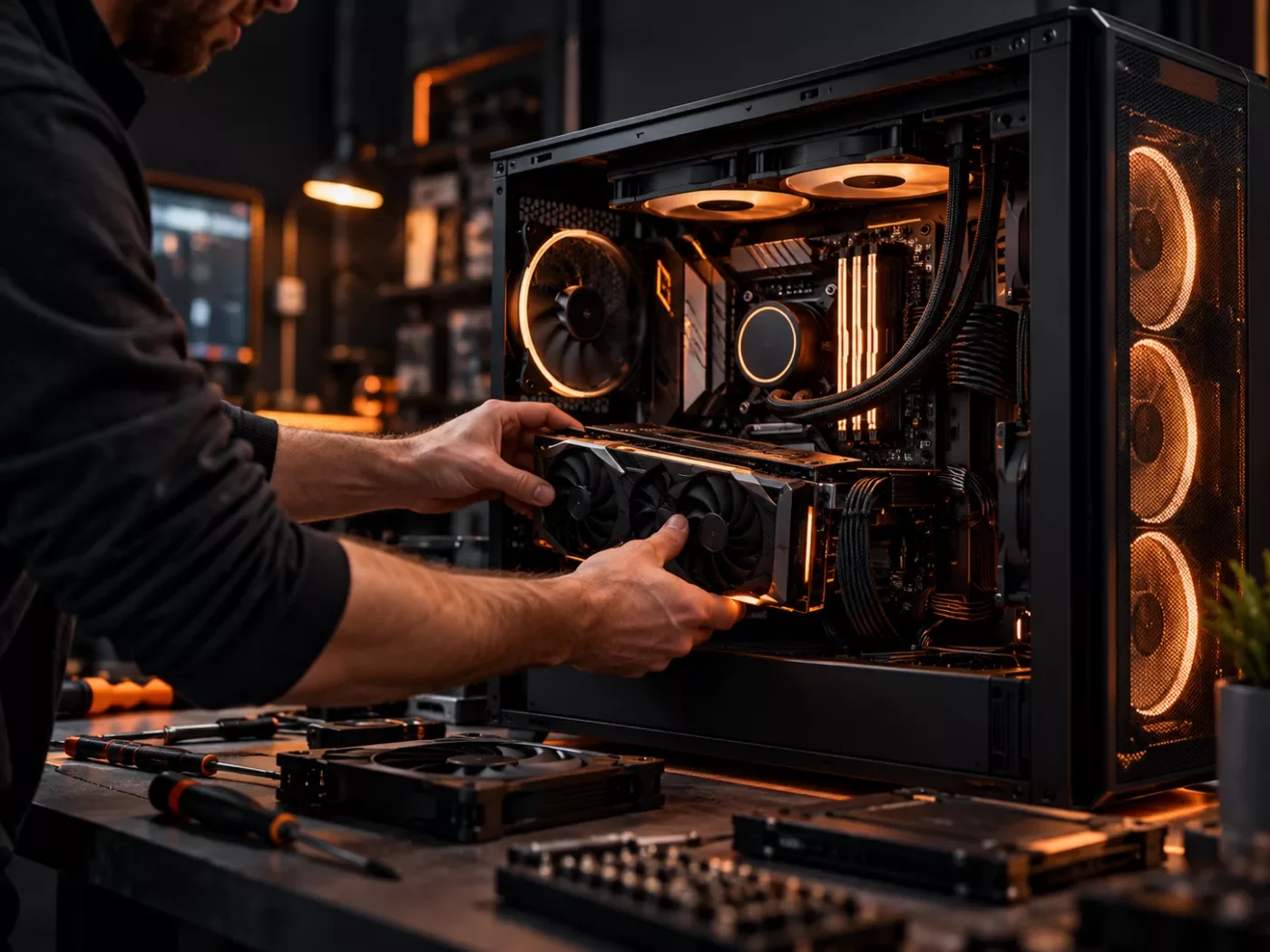 Montage et amélioration d'un PC gamer en atelier à Strasbourg