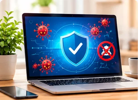 Analyse antivirus et suppression de logiciels malveillants sur ordinateur
